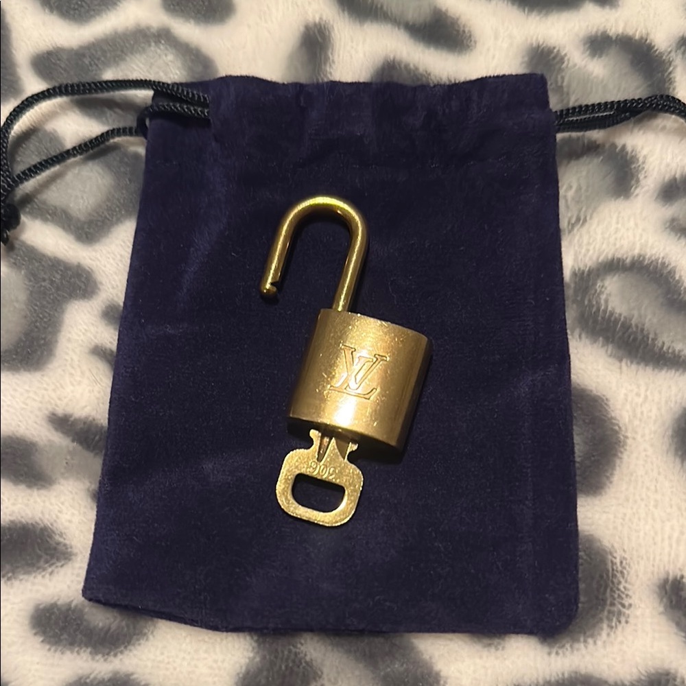 Louis Vuitton Brass Padlock with Key